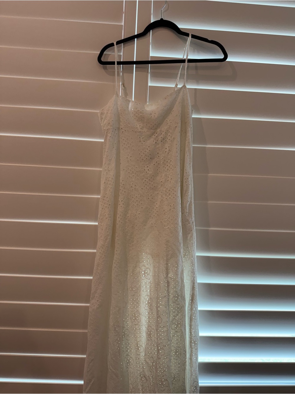 L SPACE Raveena White Eyelet Dress!  Women SIZE M